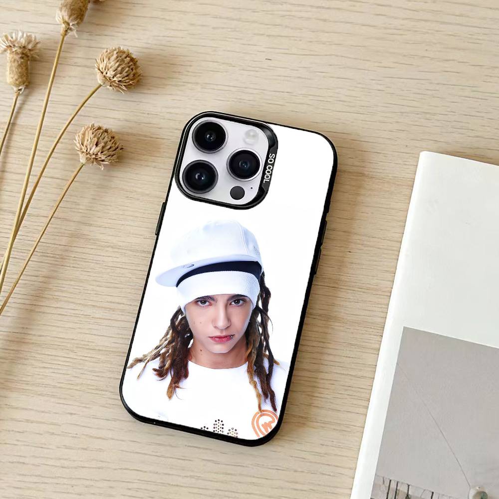 Bill Tom Kaulitz Tokio Hotel Phone Case For iPhone 17,16,15,14,13,12,11,Pro Max,Plus Candy Silver Cover