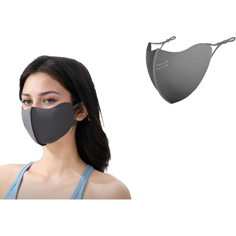 UPF 50+ Sun Protection Face Mask for Women Ice Silk Breathable UV Face Shield Mask Cover for Cycling Hiking Outdoor Sports