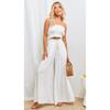 GMXIA Spring Summer Women's Wide-leg Trousers with Elastic Belts, Wide-leg High-waisted Long Style