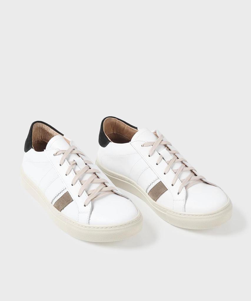Panicale White Cowhide Sneakers