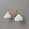 Handmade Brass Double Wall Sconce – Mid Century Modern Bathroom Vanity Light Gold Finish Indoor Wall Fixture
