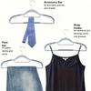 10Pcs Set of Non-slip Hangers Sturdy and Durable Rotating Hook Hangers Laundry Bathroom & Bedroom Clothes Hangers Organization