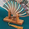 Durable Bamboo Display Holder Traditional Bamboo Frame  Desktop Decoration