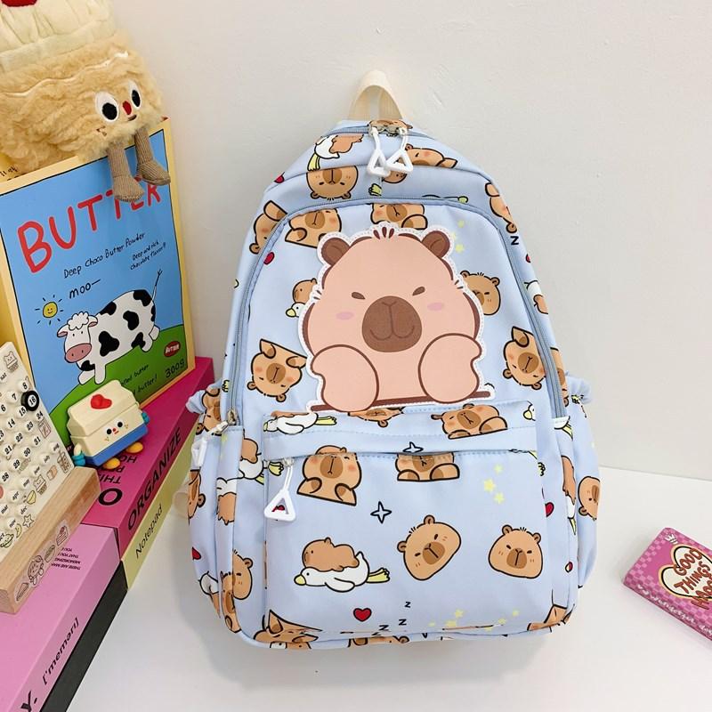 

Animal Cartoon Adorable Backpack For Boys And Girls Stylish Large Capacity Kindergarten Bag School синій