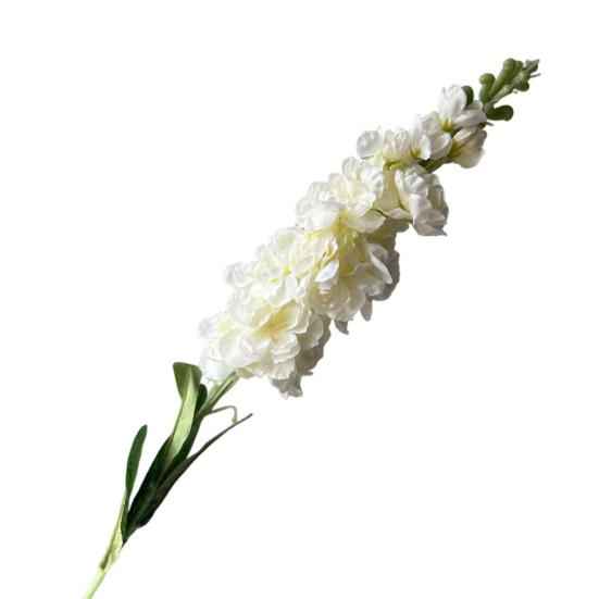 Faux Larkspur Pick Realistic Artificial Larkspur Blooms with Leaves Fake Larkspur Sprig for Home