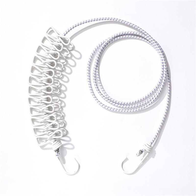 Underwear Clip Drying Rack Retractable Clothesline for Travel Drying Rope Home Balcony Clothespin Home Decor