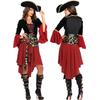 Pirate Dress for Women Halloween Costume Adult Female Pirate Captain Game Uniform Cosplay Dress