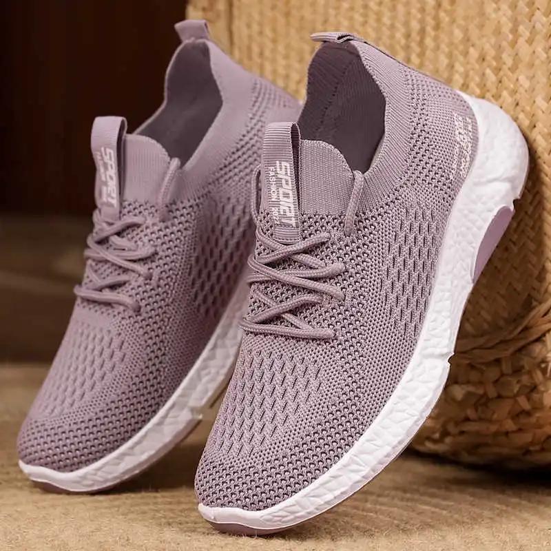 Fashion Tennis Sole Rubber Sole Beige Boots Mary Jane Women's Sneakers 41 Shoes Women Summer Sport Runing Trending Products