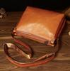 NICE SELECTION Men's Genuine Leather Shoulder Bag, Crossbody Bag, Messenger Bag, Horizontal Style, Perfect for Commuting, School, and More (Regular,
