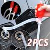 Car Truck Manual Pump Fuel Gasoline Diesel Transfer Suction Cup Manual Fuel Pump Siphon Water Suction Fuel Transfer Pump Funnel