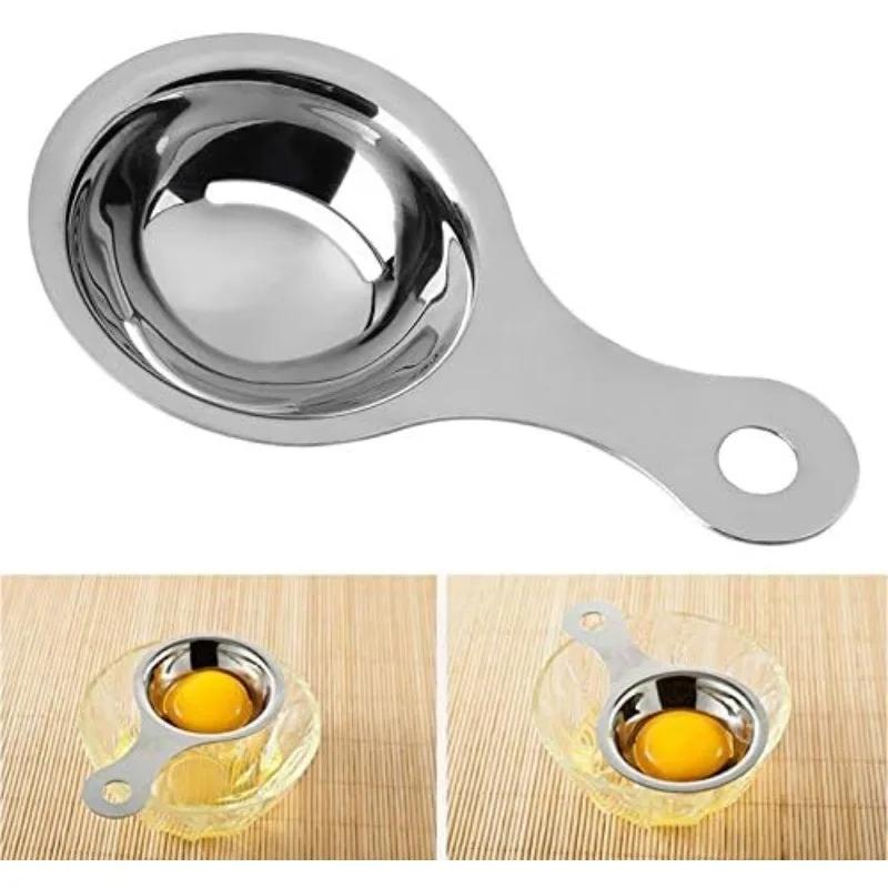 Egg Yolk Separator Stainless Steel Eggs White Filter Kitchen Gadgets Separating Funnel Spoon Divider Kitchen Utensils
