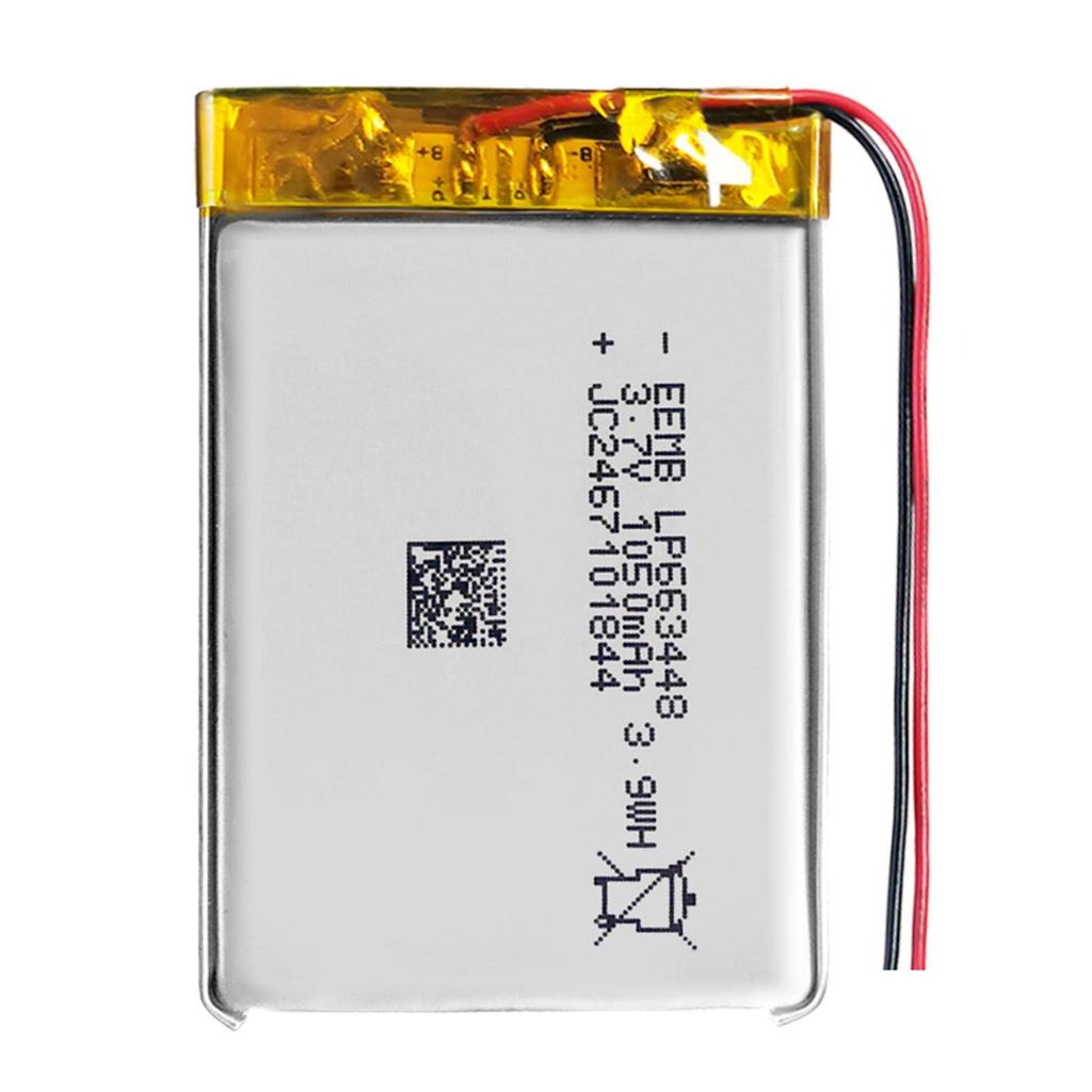 EEMB A-Grade 663448 1050mAh 3.7V Polymer Lithium Battery