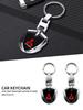 Car Logo Keychain 3D Metal Shield Shaped Keyring For Mitsubishi RALLIART Pajero ASX Lancer X 9 Outlander 3 L200 Car Styling