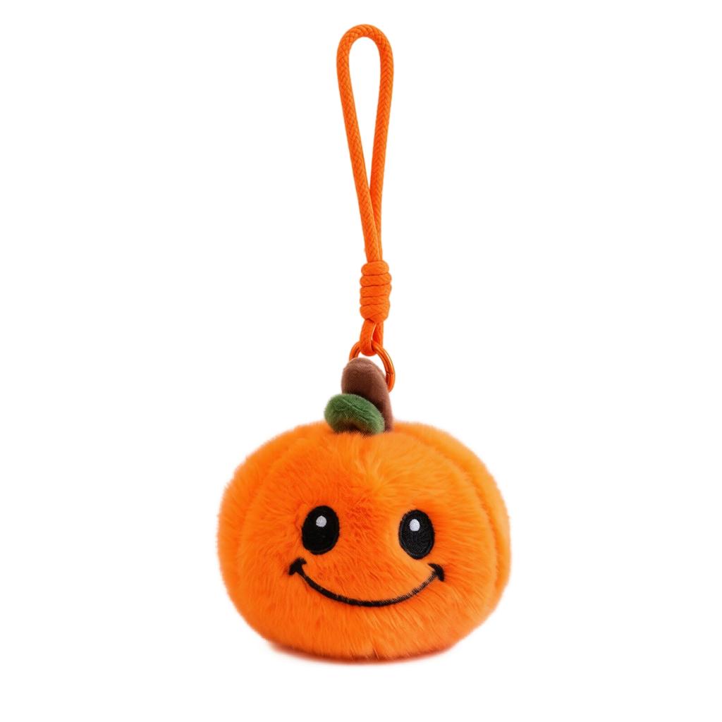 Halloween Toy Stuffed Doll for Decoration, Soft Pumpkin Hanging Ornament