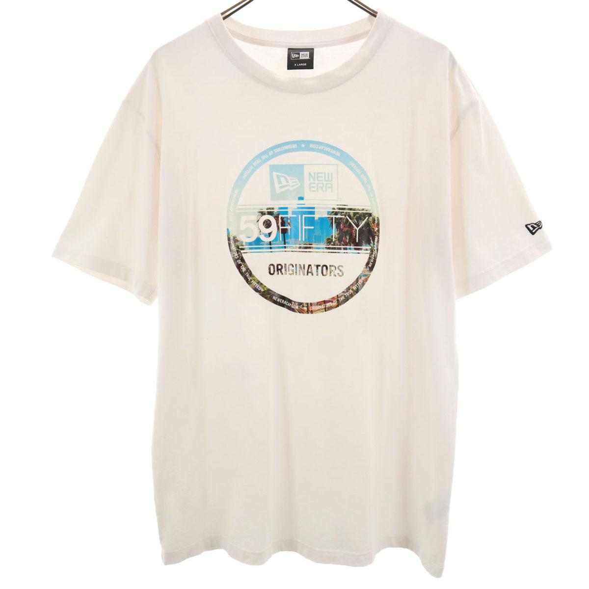 

NEW ERA Short sleeve T-shirt XL White Men s Used