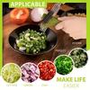 3-Layer Stainless Steel Kitchen Scissors - Versatile Onion & Herb Shredder for BBQ & Indoor Use