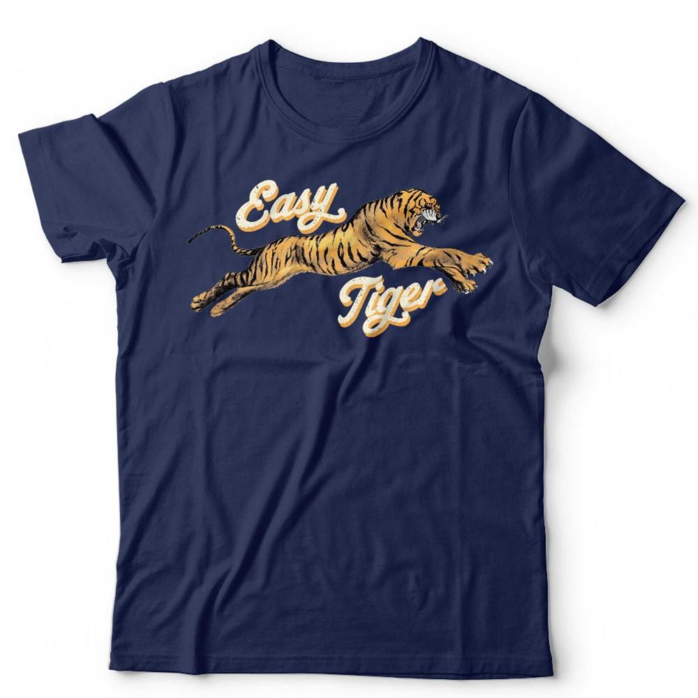 

Easy Tiger T Shirt Retro Unisex and Kids Vintage Trendy Hippster Old School Trad 4XL