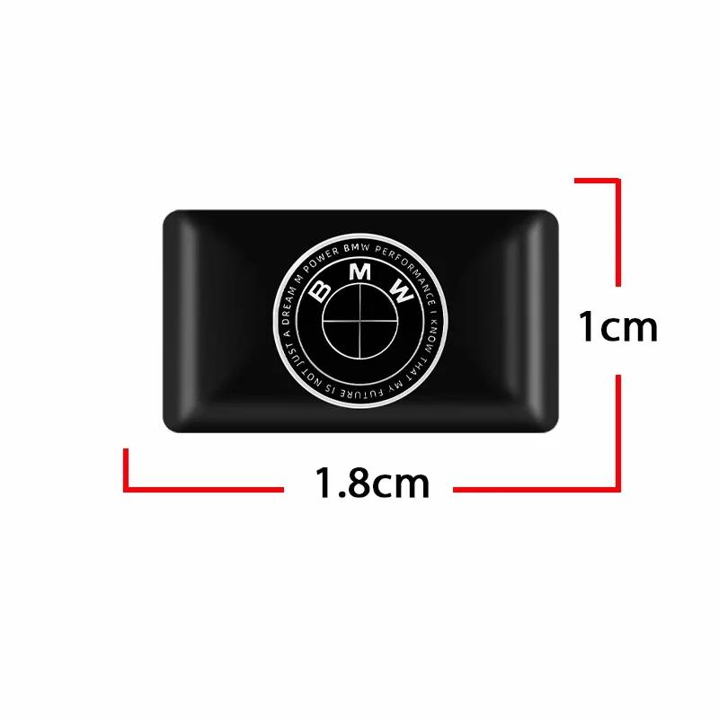 

10pcs Car logo steering wheel sticker Car Epoxy Sticker For BMW 50th Kith M Sticker X1 X3 X4 X5 X6 X7 e46 e90 f20 e60 e39 f10