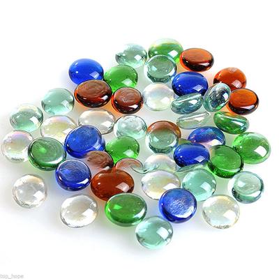 Gift Accessories Decoration Pebbles Flat Marbles Stone Beads Fish Tank Glass Stones Aquarium