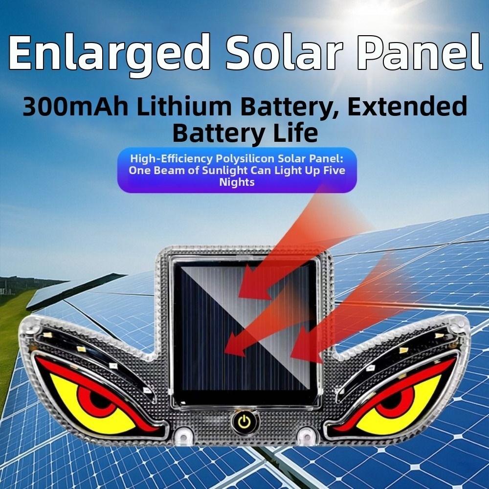 Colorful Solar LED Car Light Wireless Car Warning Light Gifts Vehicle Strobe Light