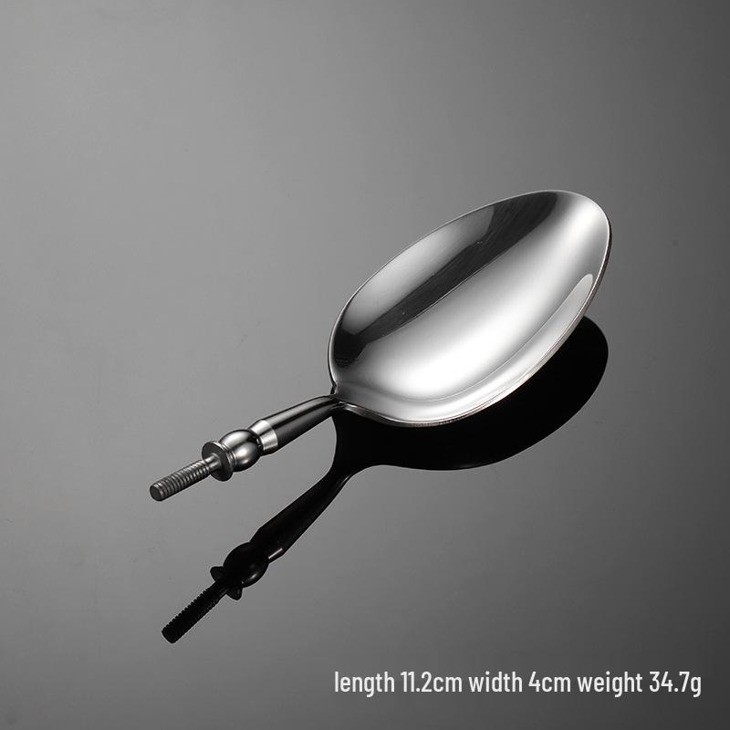 304 Stainless Steel Western Cutlery Set – Knife, Fork, Spoon, Handle with Round Bead Spoon Head.
