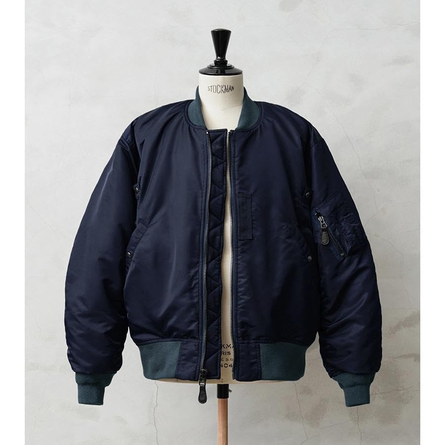 WAIPER US Military MOD Flight Jacket TEST SAMPLE Model NAVY B-15C [WP08] (40 (L) NAVY)