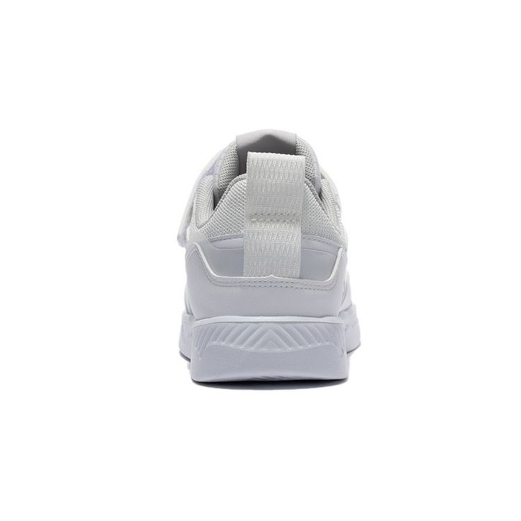 LiNing Youth Casual Comfortable Non-Slip Shock Absorbing Wear-Resistant Low-Top Skate Shoes Kids Sneakers White YKCS032-3