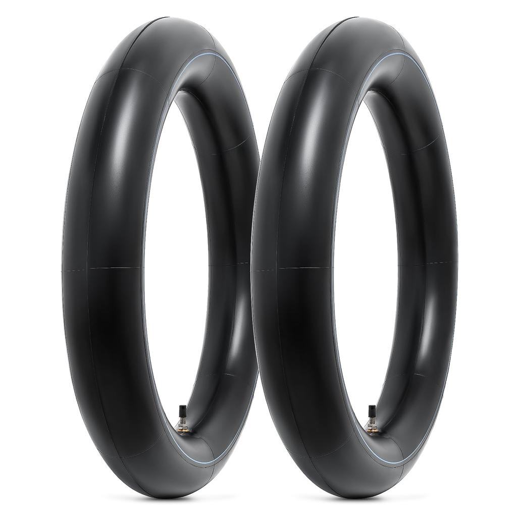 PaoWin Slanger med Tykk Vegg og TR4 Passer Motorsykkel Kompatibel med og Motorsykler og Mopeder 2-Delt Sett, 4.10-18 Ventiler, 4.10/4.50-18 120/80-18