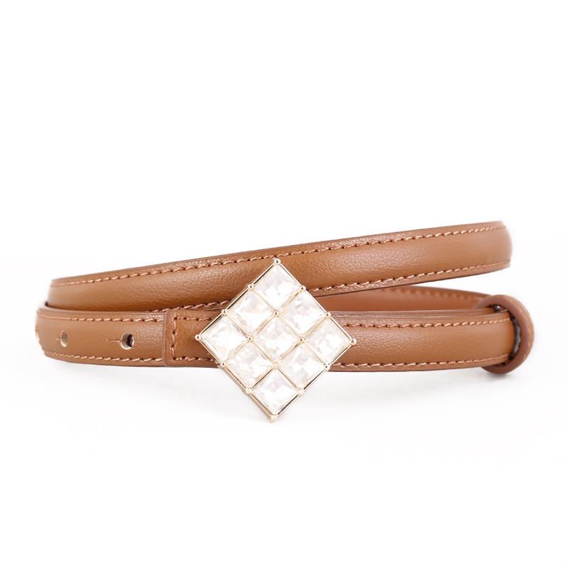 Women Leather Belt With Silver Buckle For Casual Office And Daily Wear
