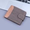 Knopf Herren Geldbörse Kurze Geldbörse Retro Leder Geldbörse Herren Große Kapazität Bargeld Leder Tasche
