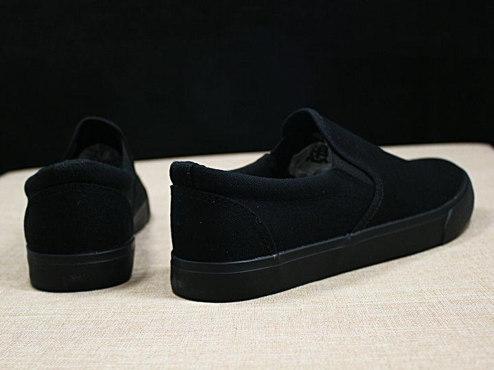 New Canvas Shoes Men's Shoes All Black Casual Solid Color  De Hombre Mens Loafers Chunky Sneakers Mens Casual Shoes Gvf