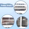 6Pcs Stovepipes Exhaust Tube 5 Standard and 1 Sparkproof 2.36 inch Flue Chimney for Home Camping
