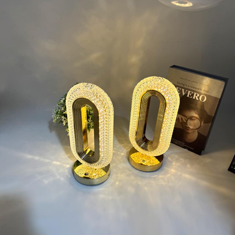 LED Tischlampe USB-Aufladung Touch-Schalter Raumdekorationslicht Leselicht Nachttischlampen Nachtlicht