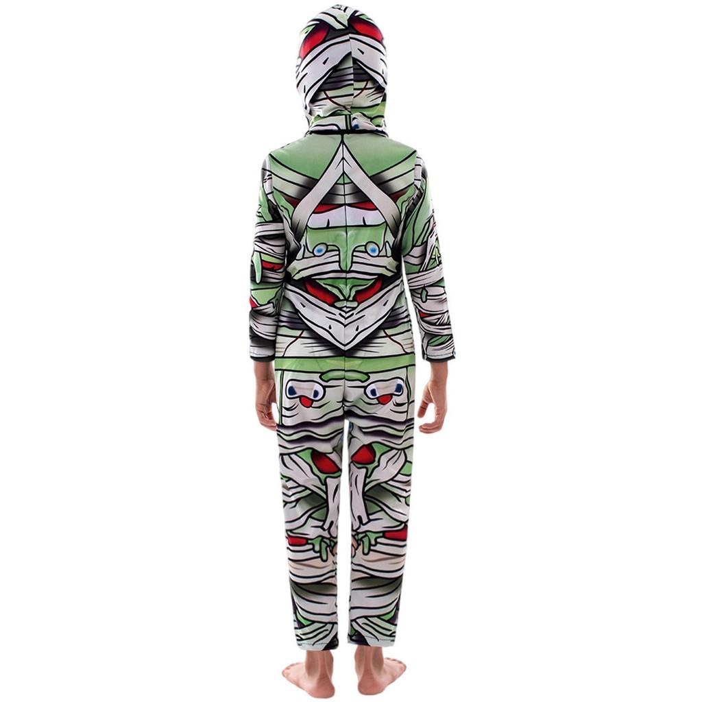 Disfraz de Cosplay de Momia de Halloween para Niños con Malla y Tejido Suave para Actuaciones Infantiles