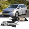 Fog Lights Clear Lens Lamps+switch+bezels For Honda Odyssey 2014 2015 2016 2017 33900TK8A11 33950TK8A11 71113TK8A60