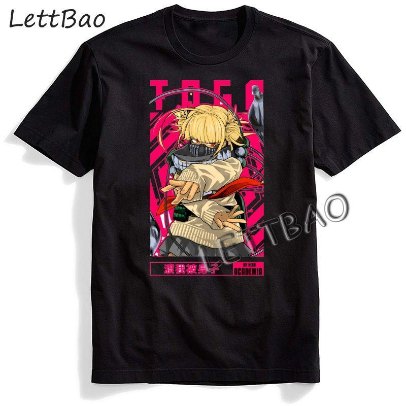 Harajuku Anime My Hero Academia Men T Shirt Summer Harajuku Casual Loose Ulzzang Cute Cartoon Graphic