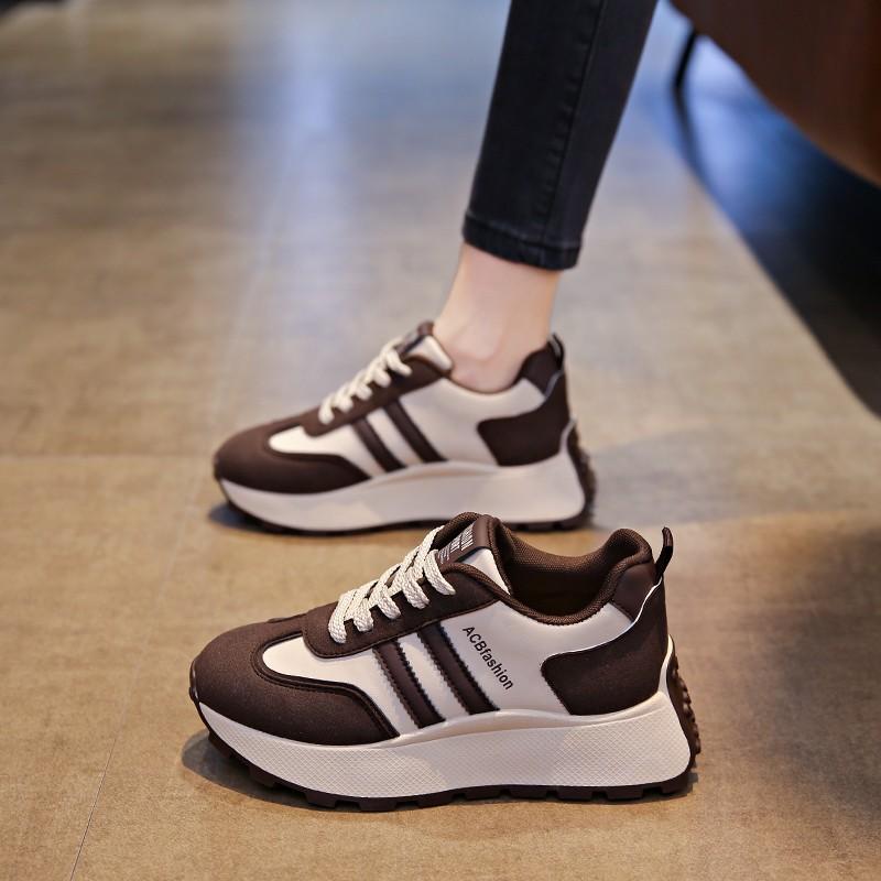 Heel height 5.5 cm Autumn Forrest Gump shoes Trendy versatile casual shoes Platform sneakers