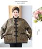 Plus Size Winter Velvet Warm Cotton Jacket for Middle-Aged and Elderly Women