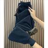 Autumn Winter Corduroy Velvet Padded Pants Women Loose Elastic Waist Harem Pants Fashion High Waist Casual Pants Female