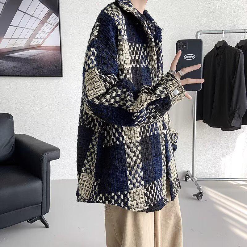 Men’s High-End Woolen Jacket - Autumn/Winter Collection, Thickened for Extra Warmth, Trendy and Stylish Outerwear.