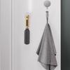 1/2Pcs Automatic Retractable Towel Rack Self-Adhesive Wall-Mounted Hand Towel Holder Clips Bathroom Kitchen Organiser