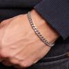 FULL Silver Men' Bracelet 4.5mm 925 SILVER Bracelet ITALIAN Cuirass