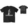 Maglietta Ufficiale Unisex-adulti Kasabian Ultra Face Tour (Nero) - Piccolo