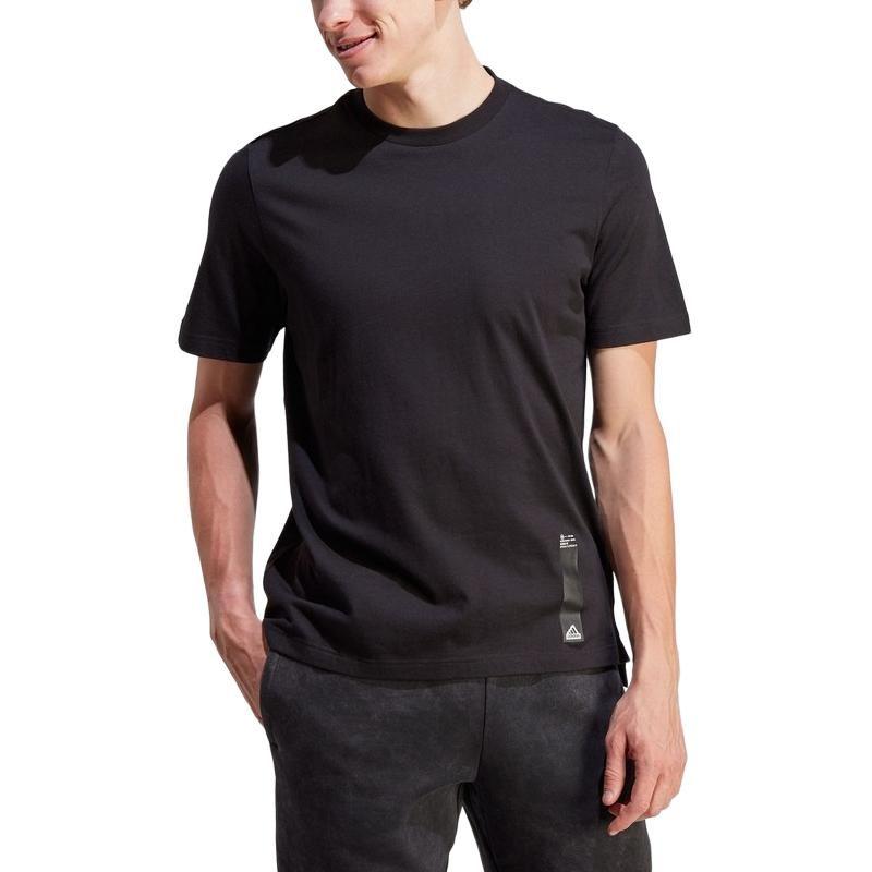 adidas CITY ESCAPE T Shirts Men's Black Crew Neck Moderate Straight Fit II3479