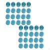 40 Pcs Air Conditioning Valve Caps Blue
