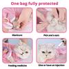 Katzenpflegetasche, Duschnetztasche, verstellbar, multifunktional, atmungsaktiv, Biss- und Kratzschutz, Katzen-Rückhaltetasche