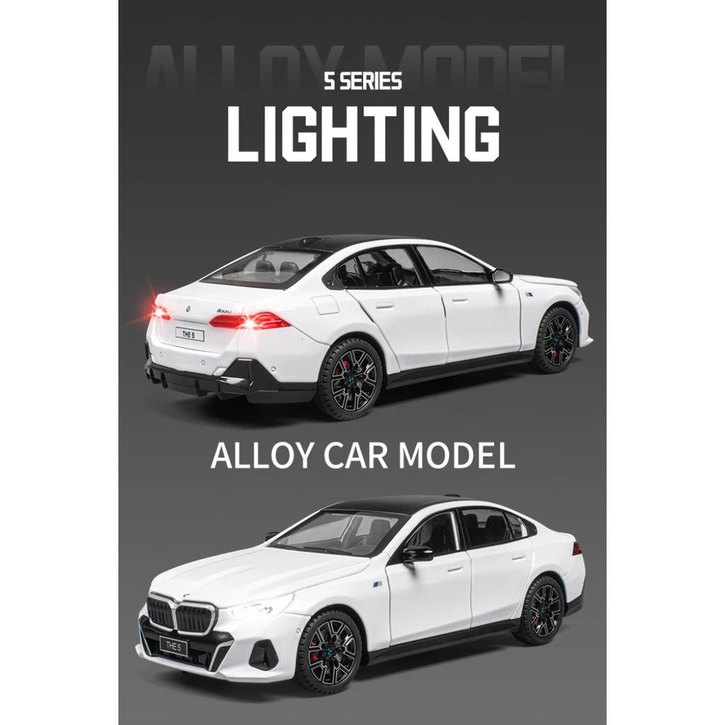 1/24 BWM 5er 530 530LI Coupé Legierungs-Automodell Diecast-Metall Luxusfahrzeuge Automodell Simulation Ton und Licht Kinderspielzeug Geschenk