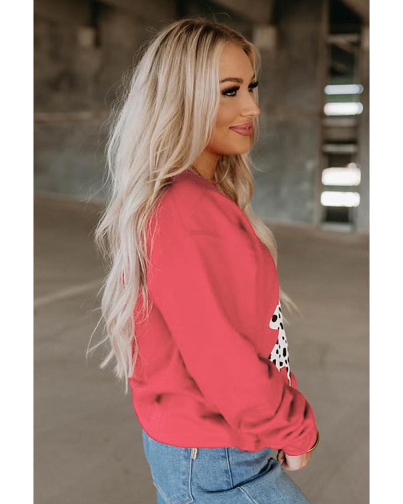 Azura Exchange Leopard Print Pullover Sweatshirt