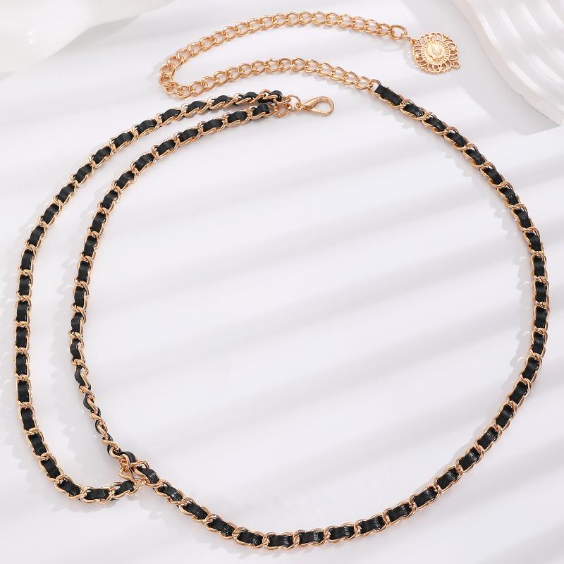 Vintage Oval Craved Metal Waist Chain For Women Retro Style Exquisite Gold Color Plated Belt Chains Fashion Body Jewelry Gifts
