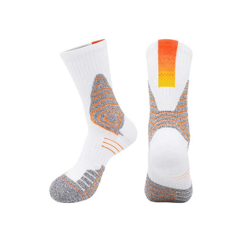 

Summer Season Basketball Socks Men S Professional Sports Socks Actual Towel Bottom High-Top Long Medium Tube Running Socks Men adultonesize